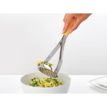 BRABANTIA Kartupeļu stampa un karote, Vanilla Yellow (229503)