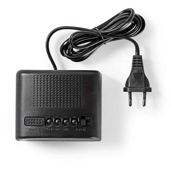 Nedis цифровой радиобудильник CLDK008BK, LED-дисплей, 220–240 В, 50/60 Гц, функция повтора сигнала, 1 будильник, черный (CLDK008BK)