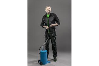 Hogert HT5K411-XL футболка, хлопок, зеленая, XL, 180 г/м², классический покрой, круглая горловина (HT5K411-XL)
