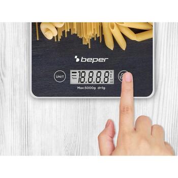 Beper Кухонные весы P102BIL003, 1г, 5кг, функция тарирования, автоматическое отключение, 1 батарея (P102BIL003)