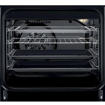 AEG керамическая плита CCB56490BM, 58л, 8605Вт, 230В, функция пара, AirFry, телескопические направляющие (CCB56490BM)