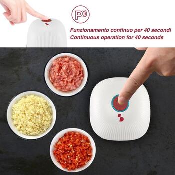 Beper Измельчитель P102ROB051, 30W, 3 ножа, 0.35л, USB кабель для зарядки, импульсный режим (P102ROB051)