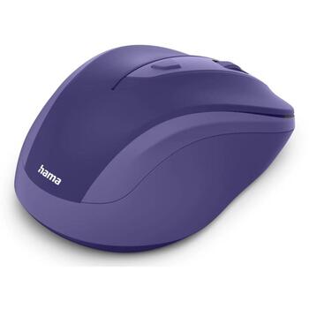 Hama WM-400 00173037, optiskā bezvadu datorpele, 1600 DPI, 6 pogas, 2.4 GHz, 10 m, USB Type-A, ergonomisks, klusie klikšķi (00173037)