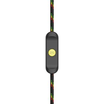 Marley наушники Smile Jamaica EM-JE041-RAH, 9.2mm, 3.5mm, микрофон с 1 кнопкой, шумоподавление, Rasta (EM-JE041-RAH)