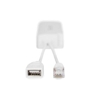 Digitus PoE сплиттер DN-95208, DC 40-57 V, DC 5 V, 1 x RJ-45, 1 x USB Type A - 5 V 2.5 A (DN-95208)
