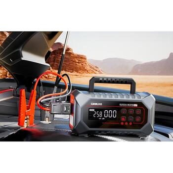 GOOLOO A7 JS-558, 88.8Wh, 6000A, 800A, 10.0L, 4–160 PSI, 150 L/min, 350 L/min, 30W USB-C PD, 18W USB-A, 500 lm, Force Start (A7)