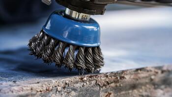 Stiepļu suka D 70 mm, Mazām leņķa slīpmašīnām PRO METAL CLEAN STIEPĻU SUKA, 1608614020, BOSCH (1608614020)