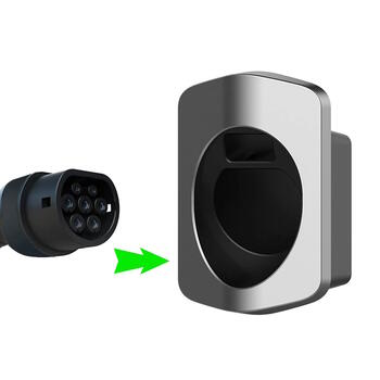 EVCharge EV025 настенный держатель кабеля, тип 2, 16A/32A, 5м/7.5м, ABS, от -30°C до +55°C, черный (EV025)