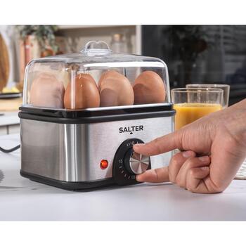 Salter Варка яиц EK6213VDE, 500W, 8 яиц, 2 поддона для яиц, мягкие/твердые уровни варки (EK6213VDE)
