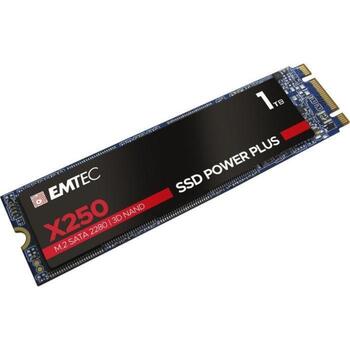 Emtec SSD M2 Sata X250 1TB Power Plus ECSSD1TX250, 1 TB, 520 MB/s, 500 MB/s, SATA III 6 Gb/s, ECC, TRIM, SMART (ECSSD1TX250)