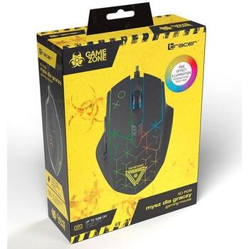 Tracer GAMEZONE XO USB мышь TRAMYS46797, 800-1600 dpi, 6 кнопок, 1 колесо, 1.3 м кабель, RGB подсветка (TRAMYS46797)