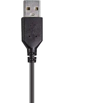 Sandberg Наушники Pro Stereo 126-30, 20 - 7000 Гц, 2,1 м, бинауральные, черные, USB Type-A, складной микрофон (126-30)