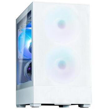 Zalman Корпус для компьютера P30 AIR White, 7,6кг, 452x235x420мм, mATX/Mini-ITX, 5 PCI, 2x140мм ARGB, 1x140мм ARGB (P30 AIR White)