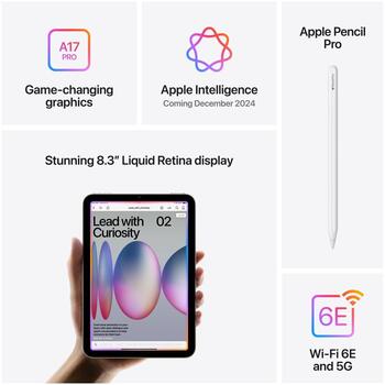 Apple iPad mini Wi-Fi + Cellular MXPY3HC/A, 8.3