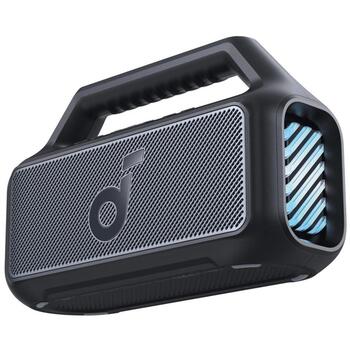 Anker Soundcore Колонка Boom 2 A3138012, 80 Вт, 45-20k Гц, Bluetooth 5.3, водонепроницаемая, портативная, черная (A3138012)