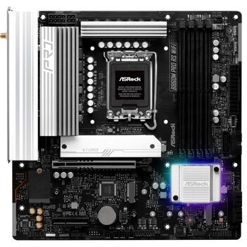 Asrock B860M Pro RS WiFi mātesplate B860M Pro RS WiFi, Intel B860, LGA 1851, 4 x DDR5, 256 GB, 3 x M.2, 2,5 Gb LAN, WiFi 6E (B860M Pro RS WiFi)