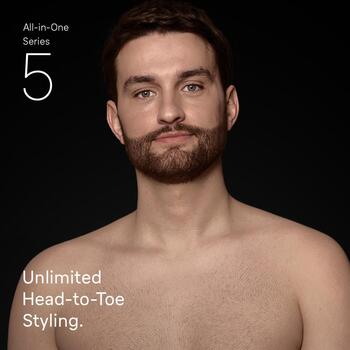 Braun AIO5520 matu un bārdas trimmeris, 7-in-1, 14 soļi, 0.5-21mm, 120min, Li-Ion, ūdensizturīgs (AIO5520)