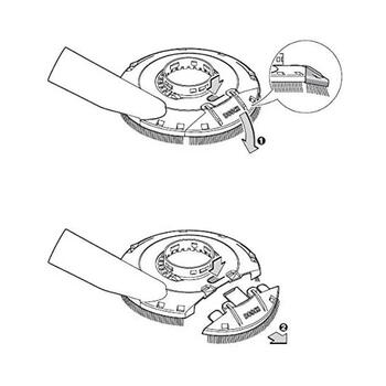Atsūkšanas pārsegs ar vadotni slīpmašīnai D115 / 125 mm 2605510264 BOSCH (2605510264)