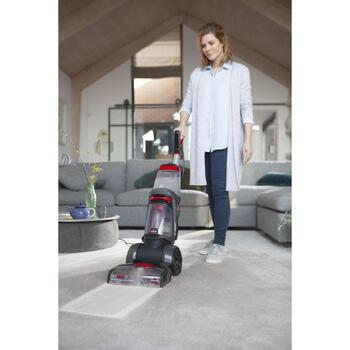 Bissell очиститель ковров ProHeat 2x Revolution 1858N, 800 Вт, 3.7 л, красный/титан, функция стирки, 12 рядов щеток (1858N)