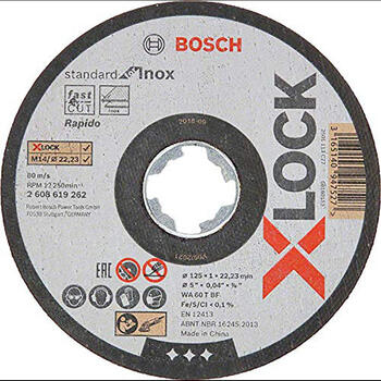 Абразивный диск X-LOCK Standard для нержавеющей стали 2608619267 BOSCH (2608619267)