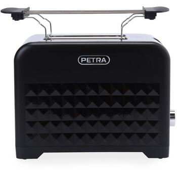 Petra Maizīšu sildītājs PT6104BVDE, 930 W, 2 maizītes, elektroniskā vadība, atk. sildīšana, atkausēšana, izņemama drupaču paplāte (PT6104BVDE)