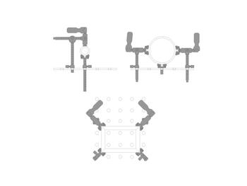 Metināšanas galda spīle TCP Ø16mm 200x160mm PI19100 PIHER (PI19100)
