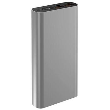 Navitel Lādētājs-akumulators PWR20 AL Silver, 20000mAh, 3.7V, 22,5W, USB-C 5V 2,6A, 9V 2A, 12V 1,5A, Mikro USB 5V 2A (PWR20 AL Silver)