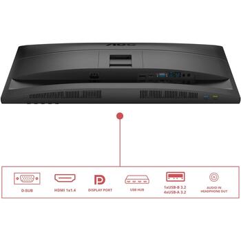 Aoc LCD monitors 27E4U 68.6 cm 1920 x 1080 FHD, 120 Hz, IPS, regulējams statīvs, USB centrmezgls 3.2 Gen 1, VESA montāža (27E4U)