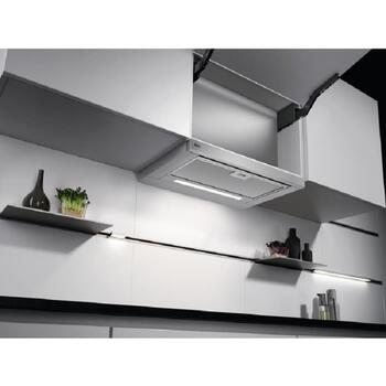 AEG DPE5660M встраиваемая вытяжка, 60см, 660м³/ч, LED 1x6W, 3 скорости, интенсивный режим, рециркуляция (DPE5660M)