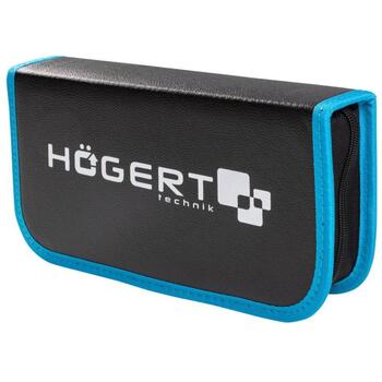 Hogert Паяльник HT2C316, 15-60W, 200-450°C, механическая регулировка, ±10°C, PU кейс, отсос припоя, пинцеты, жала, припой (HT2C316)