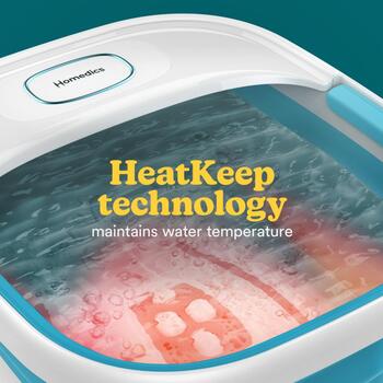 Homedics FB-70BL-EB Smart Space Collapsible Foot Spa (FB-70BL-EB)