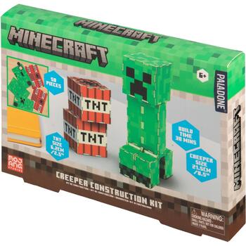 Paladone Minecraft Creeper Конструктор PP13952MCF, 50 деталей, 21.5см, официально лицензированный (PP13952MCF)