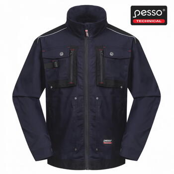 Pesso Jaka DS215M-3XL, tumši zila, 3XL, 98% kokvilna, 2% elastāns, 260 g/m², TWILL STRETCH, RIP-STOP (DS215M-3XL)