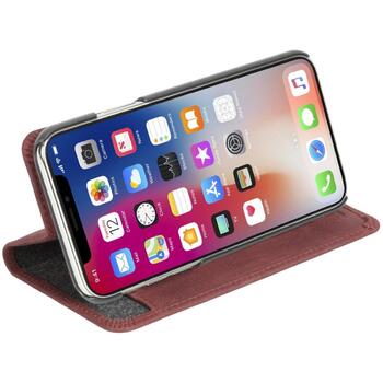 Krusell Sunne 4 Card FolioWallet 61506, 16,5см, Folio, Красный, Apple, iPhone XS Max, Подставка, 4 карманов для карт (61506)