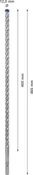 Triecienurbis SDS plus-7X 12x400x465mm, 1 gab., Perforatora urbjiem EXPERT SDS PLUS-7X TRIECIENURBIS PERFORATORIEM, 2608900113, BOSCH (2608900113)