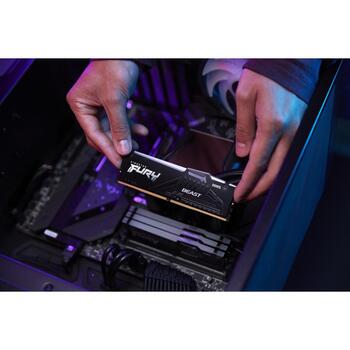 Kingston FURY Beast Оперативная память DIMM KF560C30BBEAK2-32, 32 ГБ, 6000 MT/s, CL30, RGB, ECC, 288-pin (KF560C30BBEAK2-32)