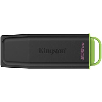 Kingston USB флешка DTXG2/256GB, 256 ГБ, USB Type-A, черный, кольцо для ключей, форма: крышка, USB 3.2 Gen 1 (DTXG2/256GB)