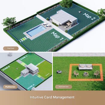 Dreame A1 Pro robotizēts zāles pļāvējs bez vada 2000m² 220mm LiDAR navigācija MLLA7201 Pelēks (MLLA7201)