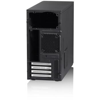 Fractal Design компьютерный корпус Core 1000 USB 3.0 FD-CA-CORE-1000-USB3-BL, Micro ATX, черный, 2x 5.25 дюйма, 2x 3.5 дюйма (FD-CA-CORE-1000-USB3-BL)