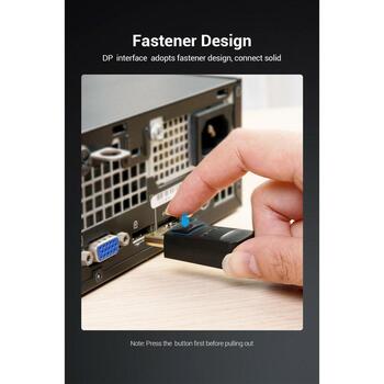 Vention Кабель DP на VGA 2M HBLBH, 2м, 1080p, прямой разъем, двойная защита (HBLBH)