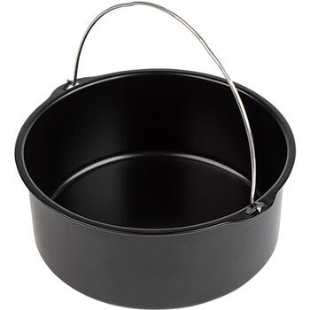 Jata Gaisa fritieris JESA2090, 20-21 cm, 6 daļu komplekts, kūkas cepšanas forma, picas panna, silikona forma, silikona cimds (JESA2090)