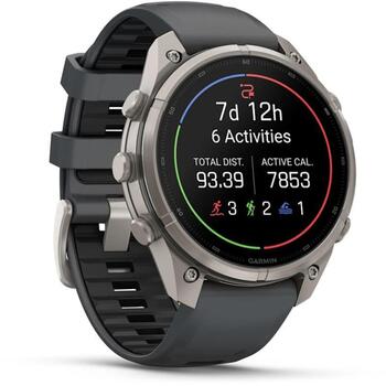 Garmin умные часы Fenix 9 Pro 010-04336-21, 47мм, титановый корпус, AMOLED 1,4