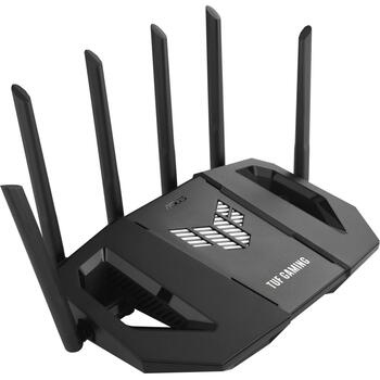 Asus беспроводной маршрутизатор TUF GAMING BE9400 9400 Мбит/с, три диапазона, 4 x 2.5G LAN, поддержка VPN, 6 антенн, черный (TUF GAMING BE9400 (TUF-BE9400))