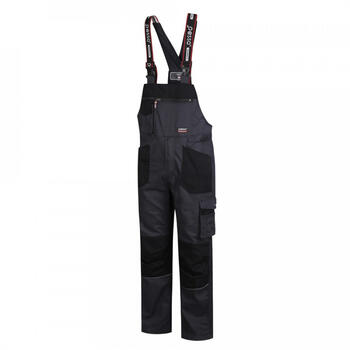 Pesso Puskombinezons Stretch DPSTRETCHP-58/188, 56-58/188, 260g/m², 98% kokvilna, 2% elastāns, tumši pelēks, pastiprinātas kabatas (DPSTRETCHP-58/188)