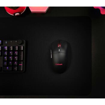 Trust USB оптическая мышь GXT 926 Redex II 25126, 10000 DPI, 6 кнопок, RGB подсветка, беспроводная, аккумулятор (25126)