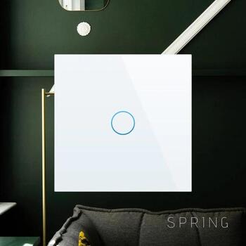 Spring Сенсорный выключатель WT-101 WIFI 1gang(N&L) 1000W/G, 86mm x 86mm x 35mm, 110V – 240V AC, 5A, 1000W, -20 до 70 C (WT-101 WIFI 1gang(N&L) 1000W/G)