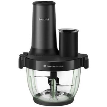 Philips Кухонный комбайн HR1507/00, 650W, 2.0л, 4 скорости, Пластик, Черный (HR1507/00)