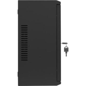 Lanberg настенный монтажный шкаф WAF1-5203-04-00B, 540mm, 4U, 3U, 60kg, 2 вертикальные рейки, 2 горизонтальные рейки, металл (WAF1-5203-04-00B)