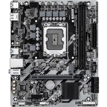 Gigabyte Mātesplate H810M K 1.0, Intel Core Ultra (Series 2), 3+1+2 fāzes VRM, 128 GB DDR5, 1x PCIe 4.0 M.2, 1GbE LAN (H810M K 1.0)