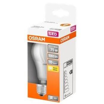 Osram Лампа Classic A 4058075122529, 10 W, 220-240 V, 1055 lm, Теплый белый, E27, 15000 h (4058075122529)